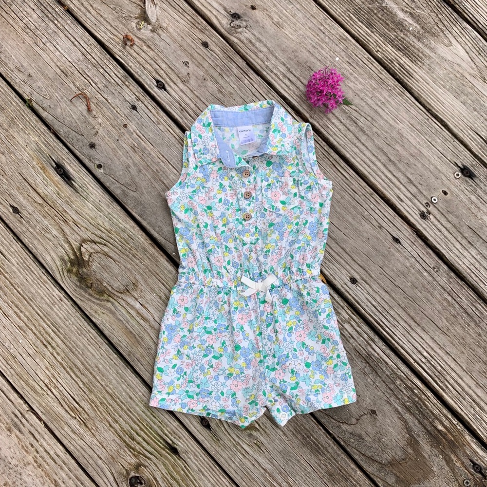 💐 Carters Floral Romper